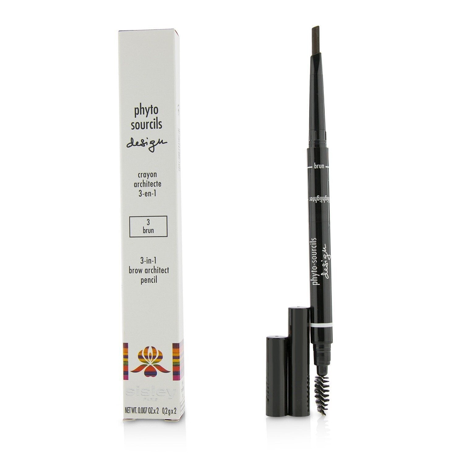 Sisley Phyto Sourcils Design 3 In 1 Brow Architect Pencil - # 3 Brun 2x0.2g/0.00