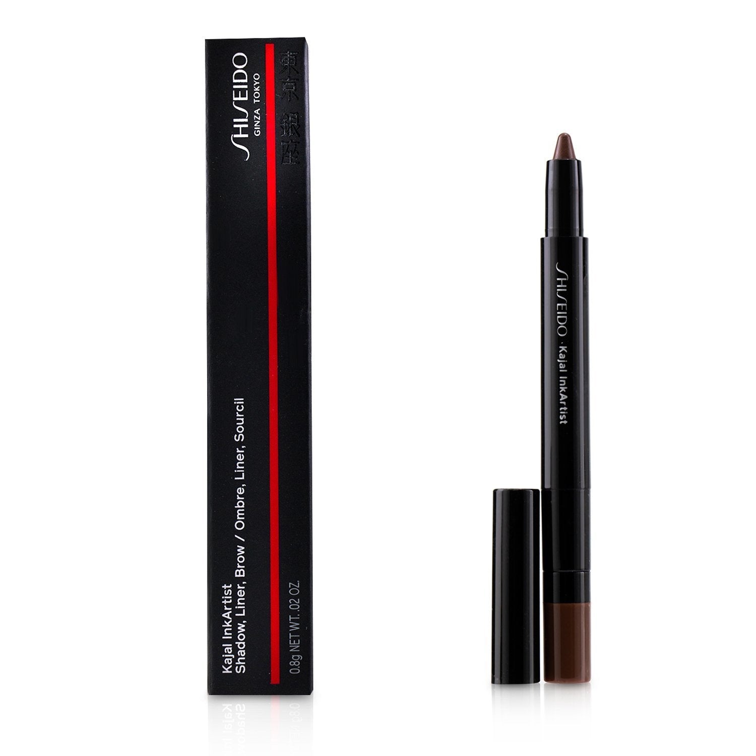 Shiseido Kajal InkArtist (Shadow, Liner, Brow) - # 01 Tea House (Brown)  0.8g/0.