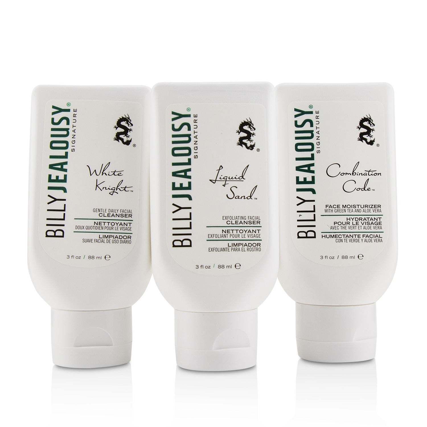 Billy Jealousy Face3Some Kit: Face Moisturizer 88ml + Exfoliating Facial Cleanse