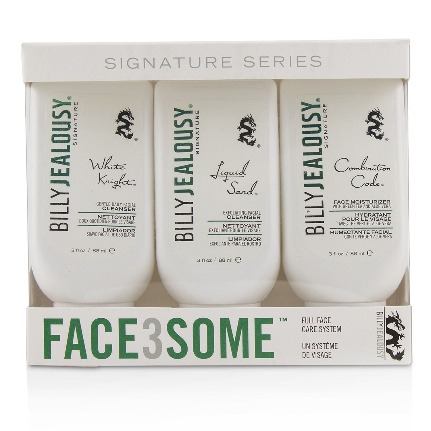 Billy Jealousy Face3Some Kit: Face Moisturizer 88ml + Exfoliating Facial Cleanse