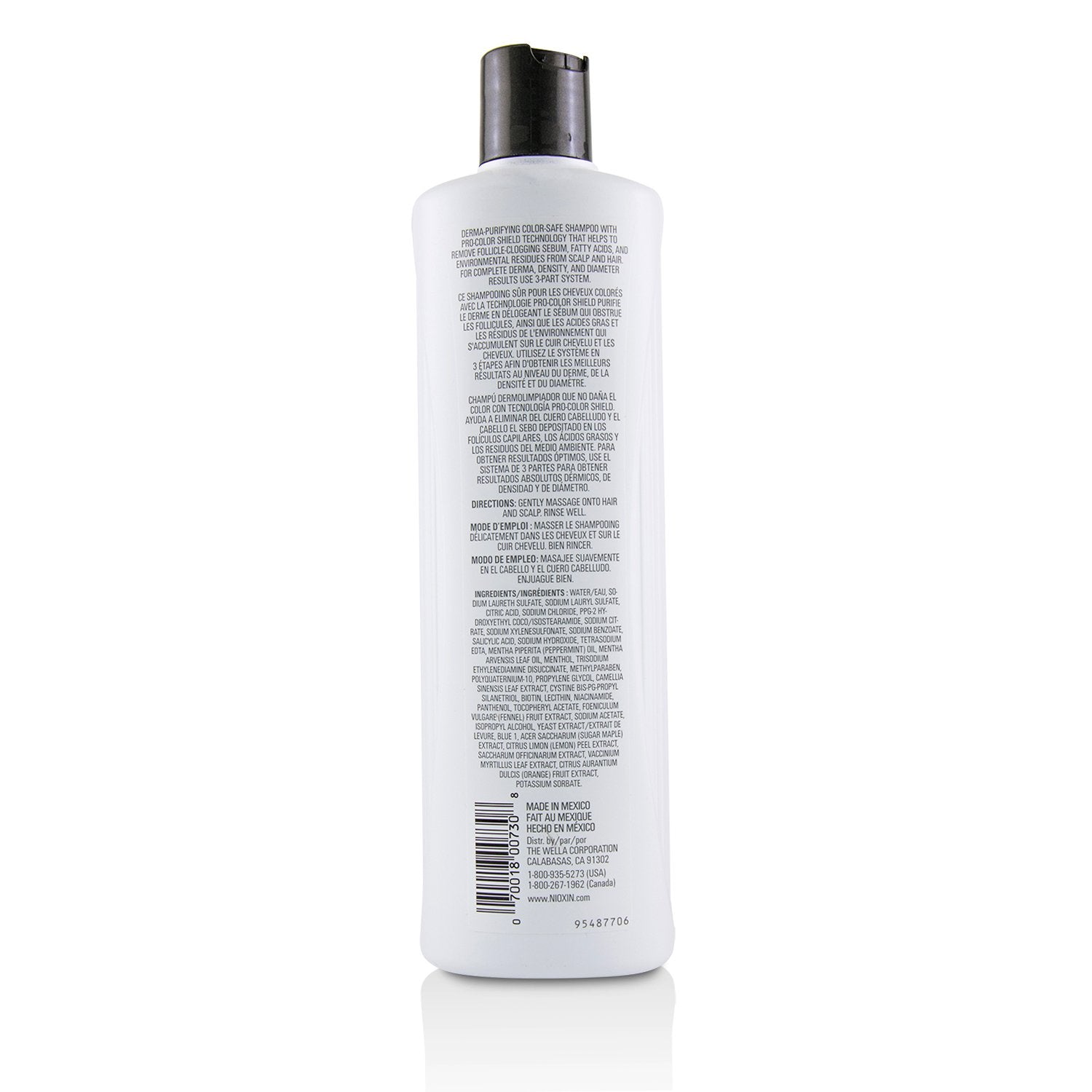 Nioxin Derma Purifying System 3 Cleanser Shampoo (Colored Hair, Light Thinning,