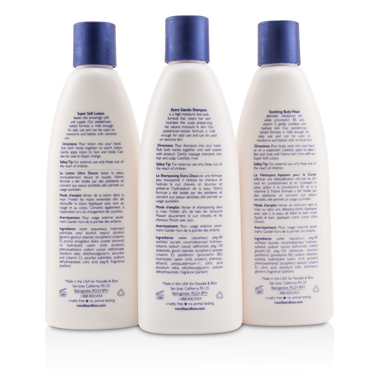 Noodle & Boo Starter Gift Set: Extra Gentle Shampoo 237ml/8oz + Soothing Body Wa