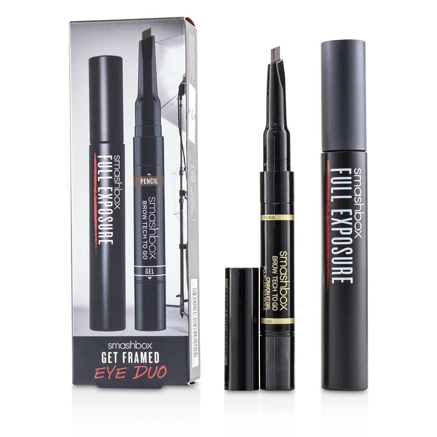 Smashbox Get Framed Eye Duo Set : ( 1x Full Exposure Mascara, 1x Brow Tech To Go