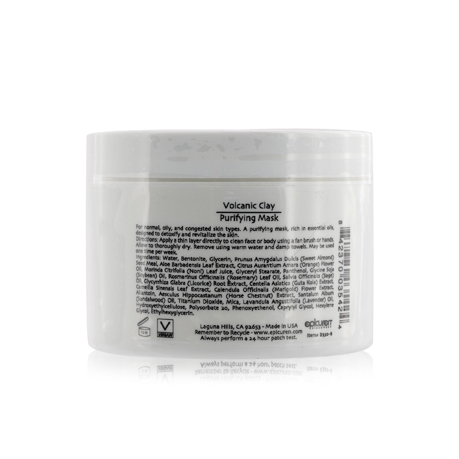 Epicuren Volcanic Clay Purifying Mask - For Normal, Oily & Congested Skin Types