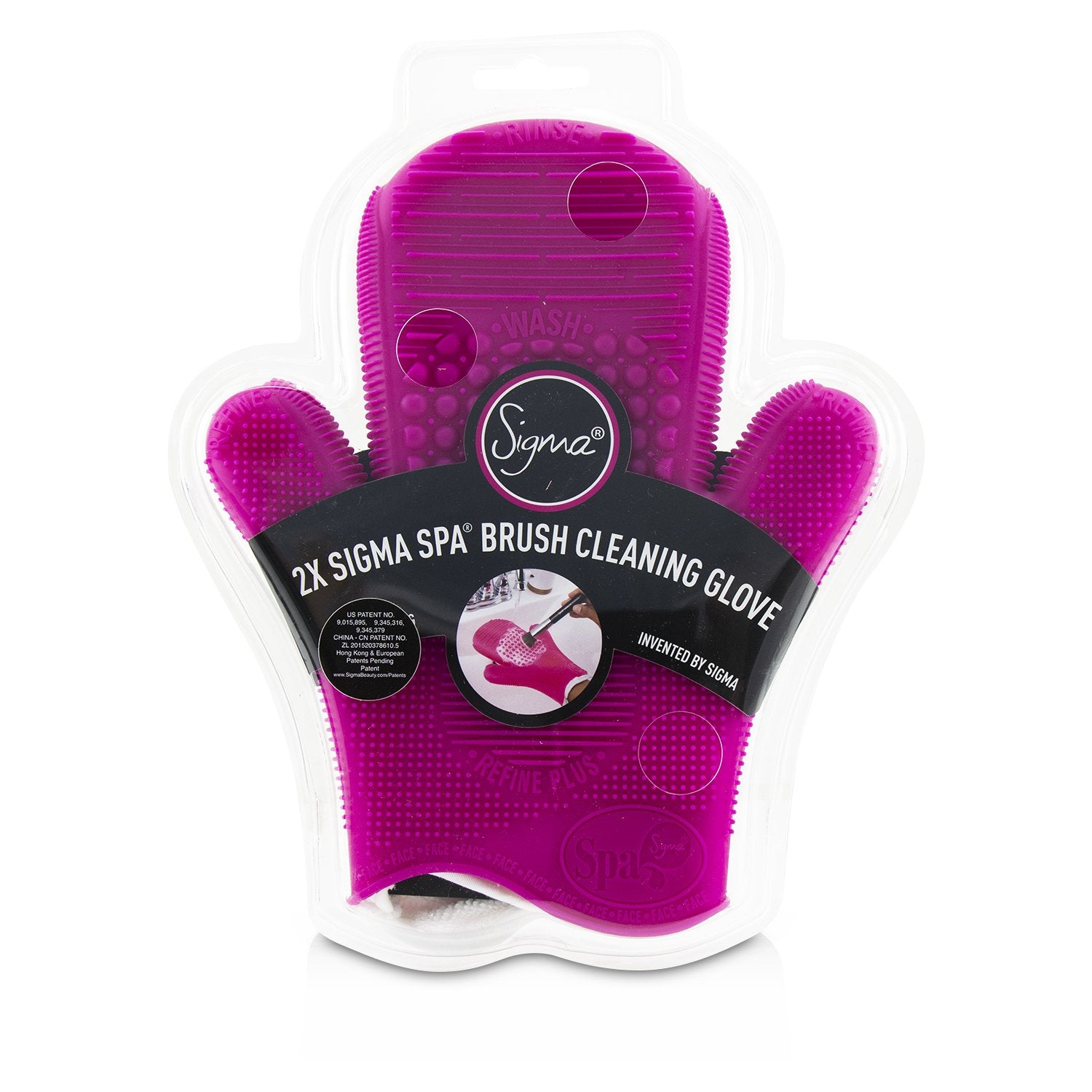 Sigma Beauty 2X Sigma Spa Brush Cleaning Glove - # Pink  -