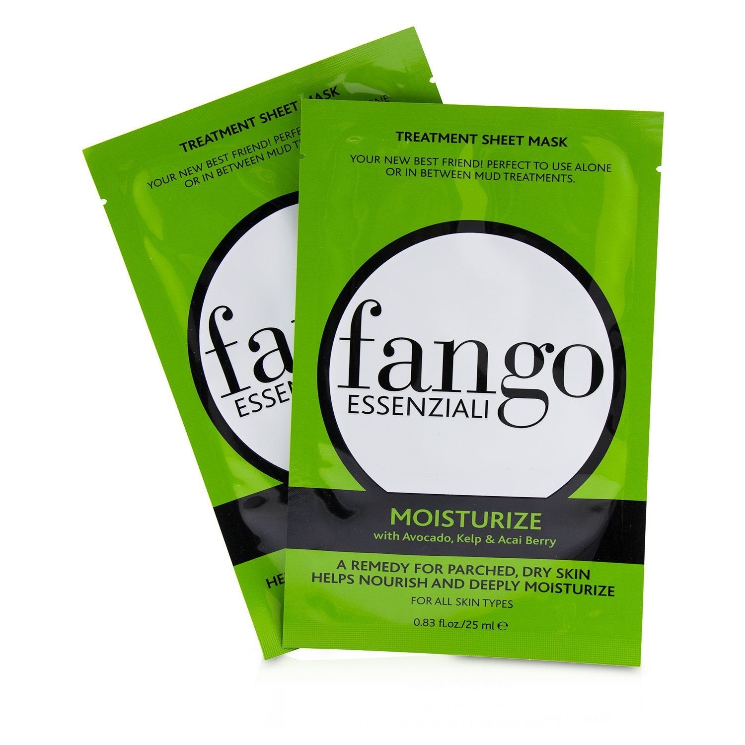 Borghese Fango Essenziali Moisturize Treatment Sheet Masks  4x25ml/0.83oz