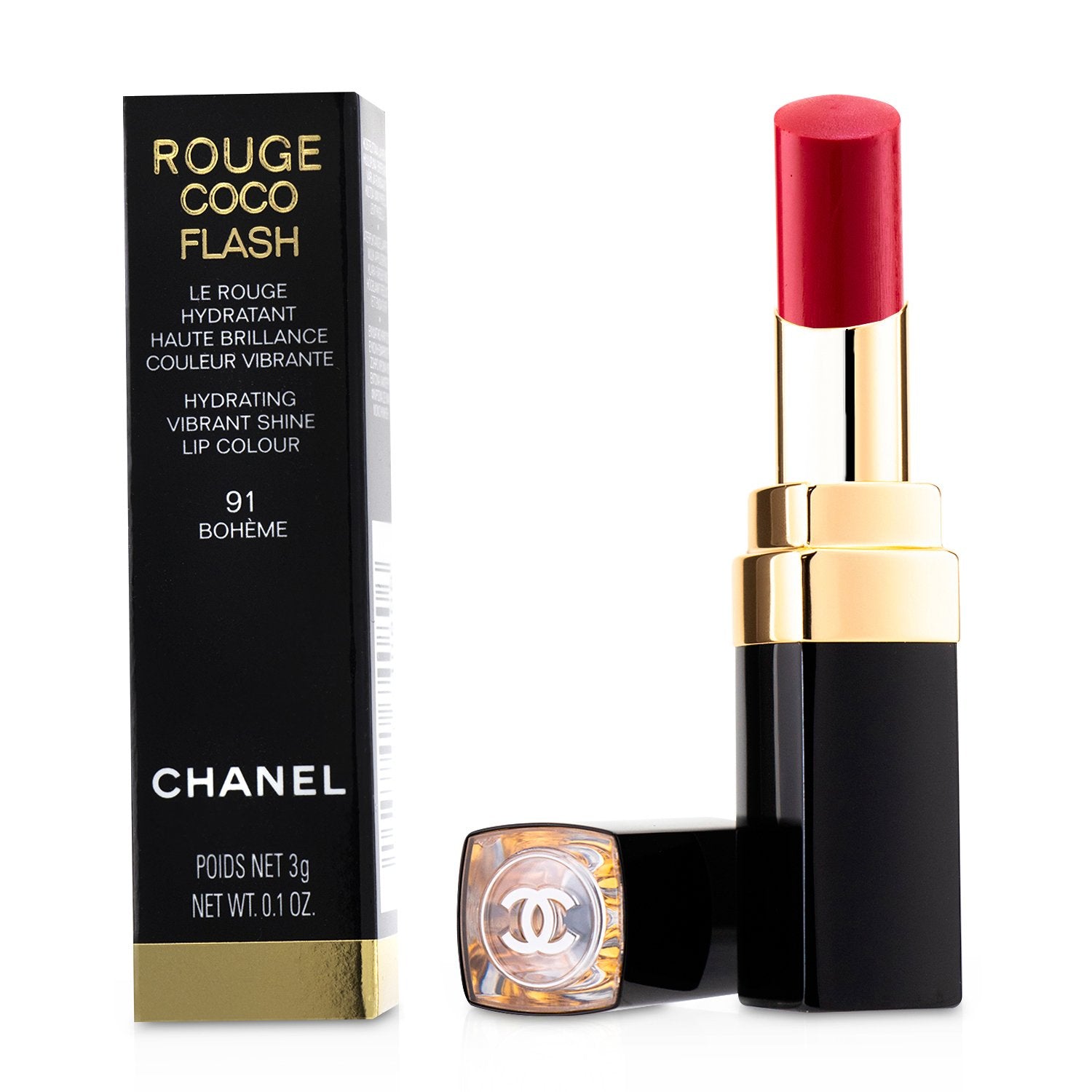 Chanel Rouge Coco Flash Hydrating Vibrant Shine Lip Colour - # 91 Boheme  3g/0.1