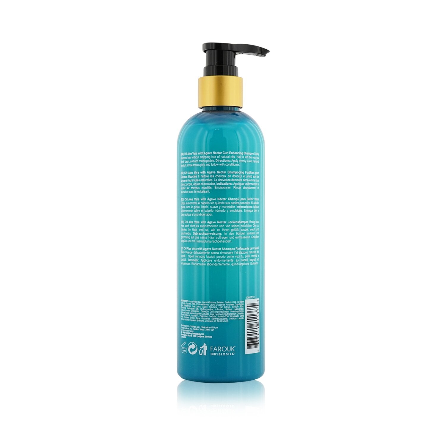CHI Aloe Vera with Agave Nectar Curls Defined Curl Enhancing Shampoo 340ml/11.5o