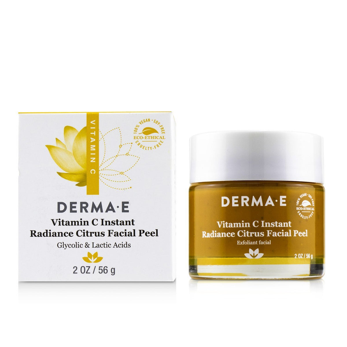 Derma E Vitamin C Instant Radiance Citrus Facial Peel (Exp. Date 30 NOV 2026)