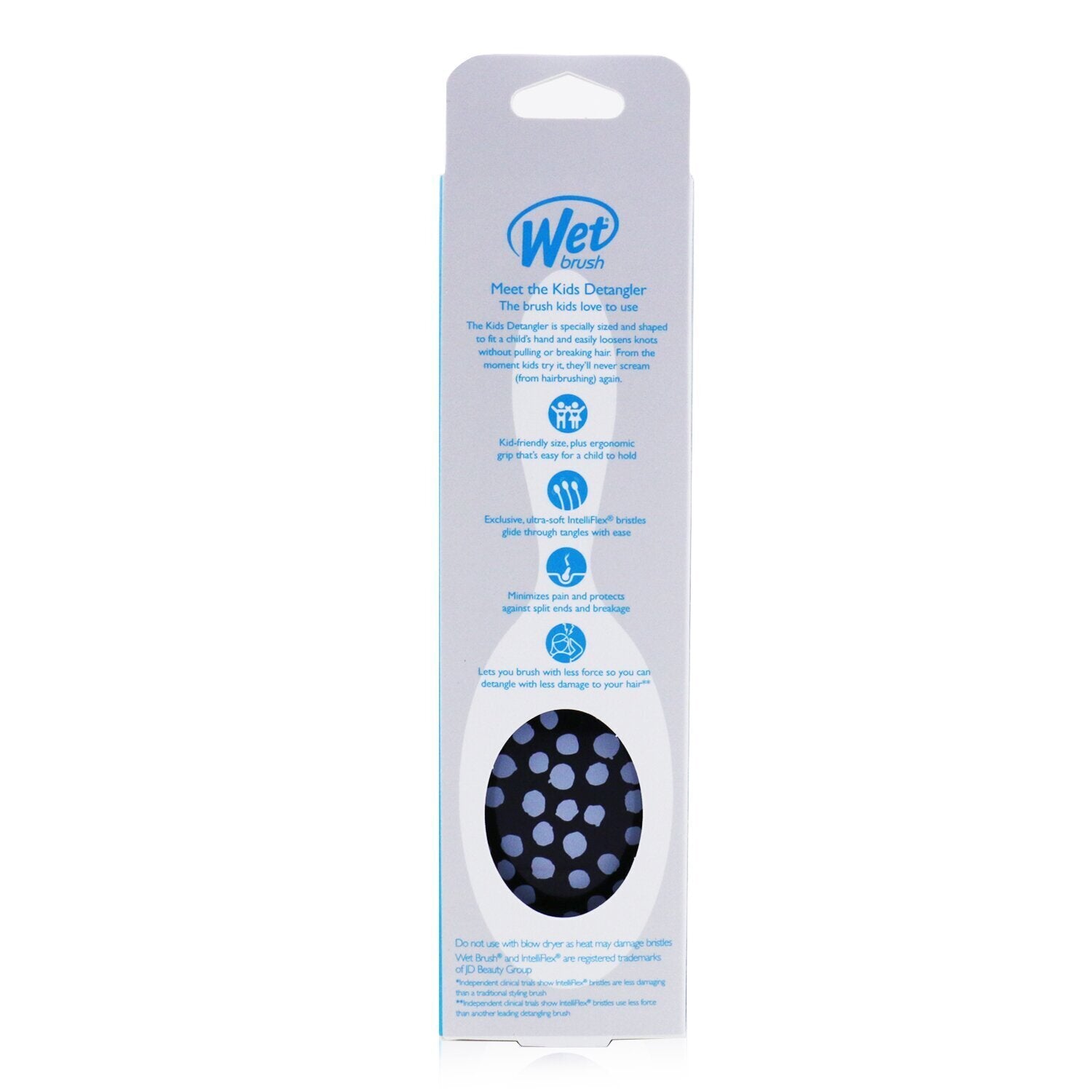 Wet Brush Kid's Detangler - # Polka Dot 1pc