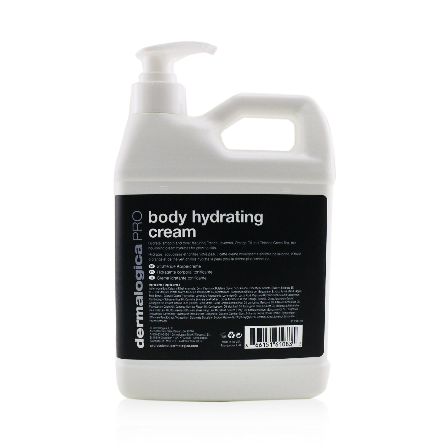 Dermalogica Body Therapy Body Hydrating Cream PRO (Salon Size)  946ml/32oz