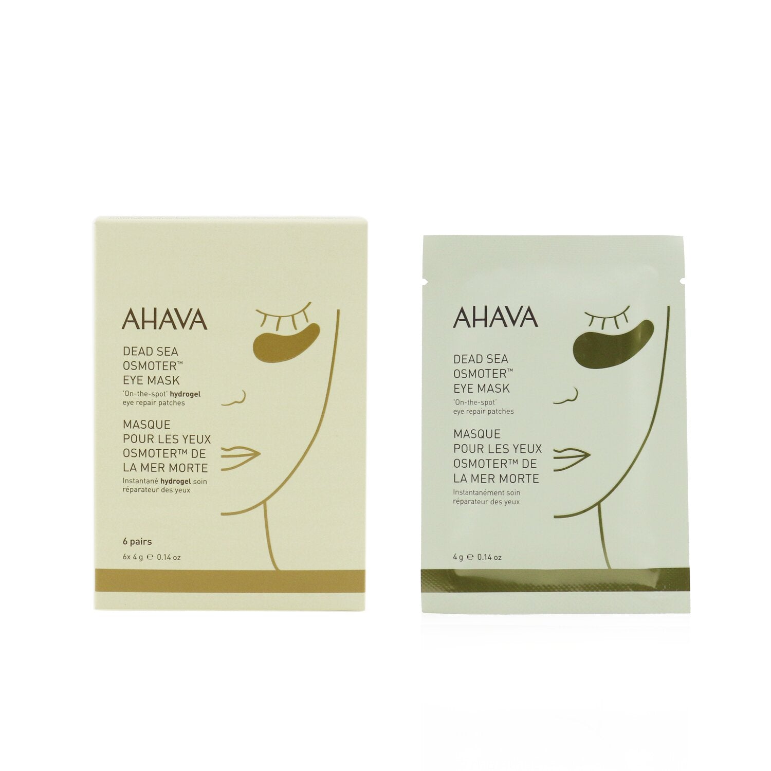 Ahava Dead Sea Osmoter Eye Mask 6pairs