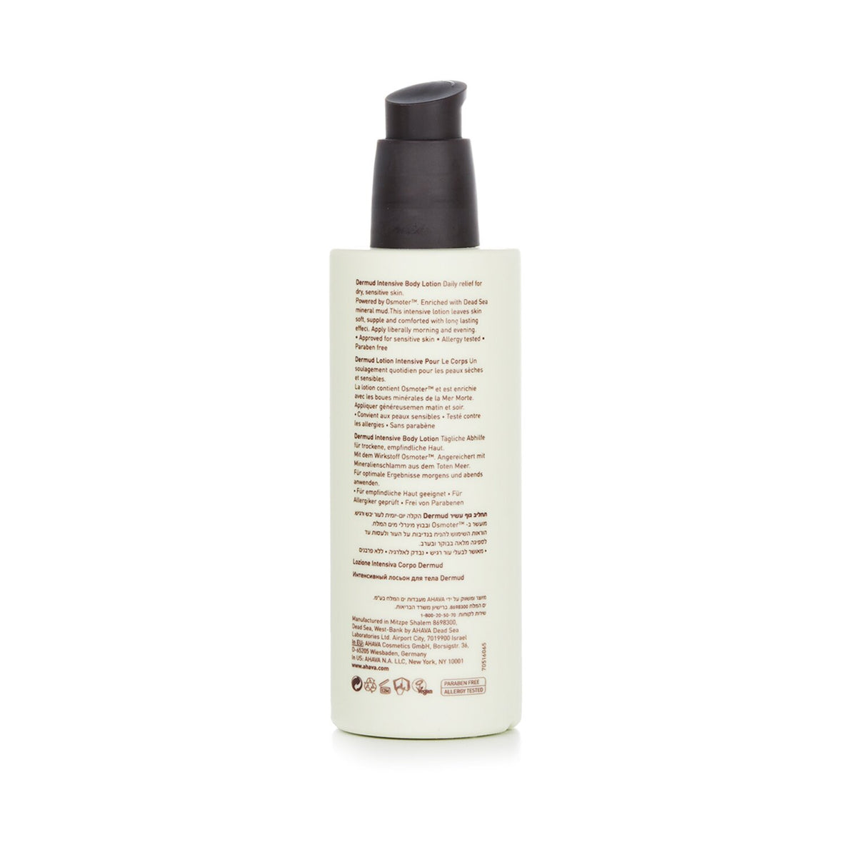 Ahava Leave-On Deadsea Mud Dermud Intensive Body Lotion - For Dry & Sensitive Sk