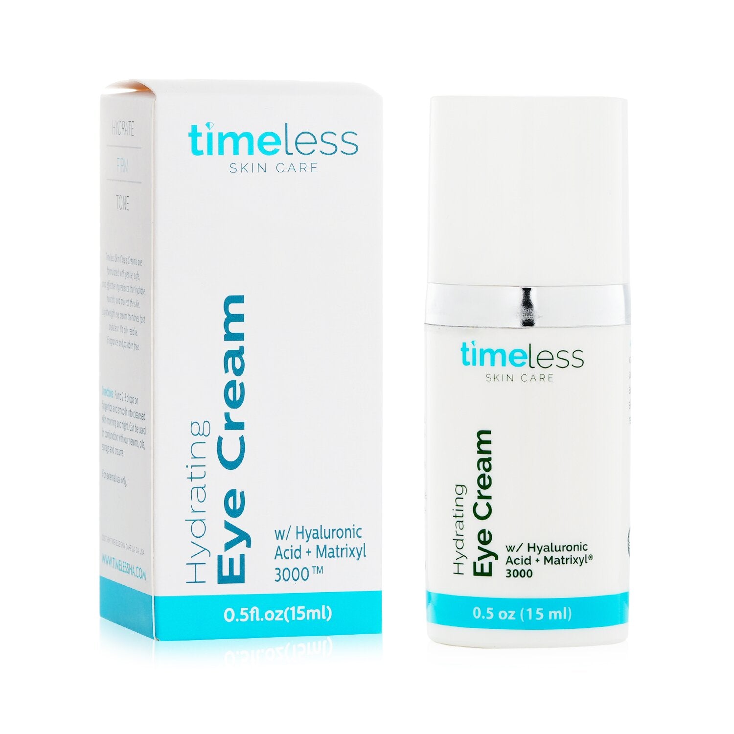 Timeless Skin Care Hydrating Eye Cream W/ Hyaluronic Acid +Matrixyl 3000 15ml/0.