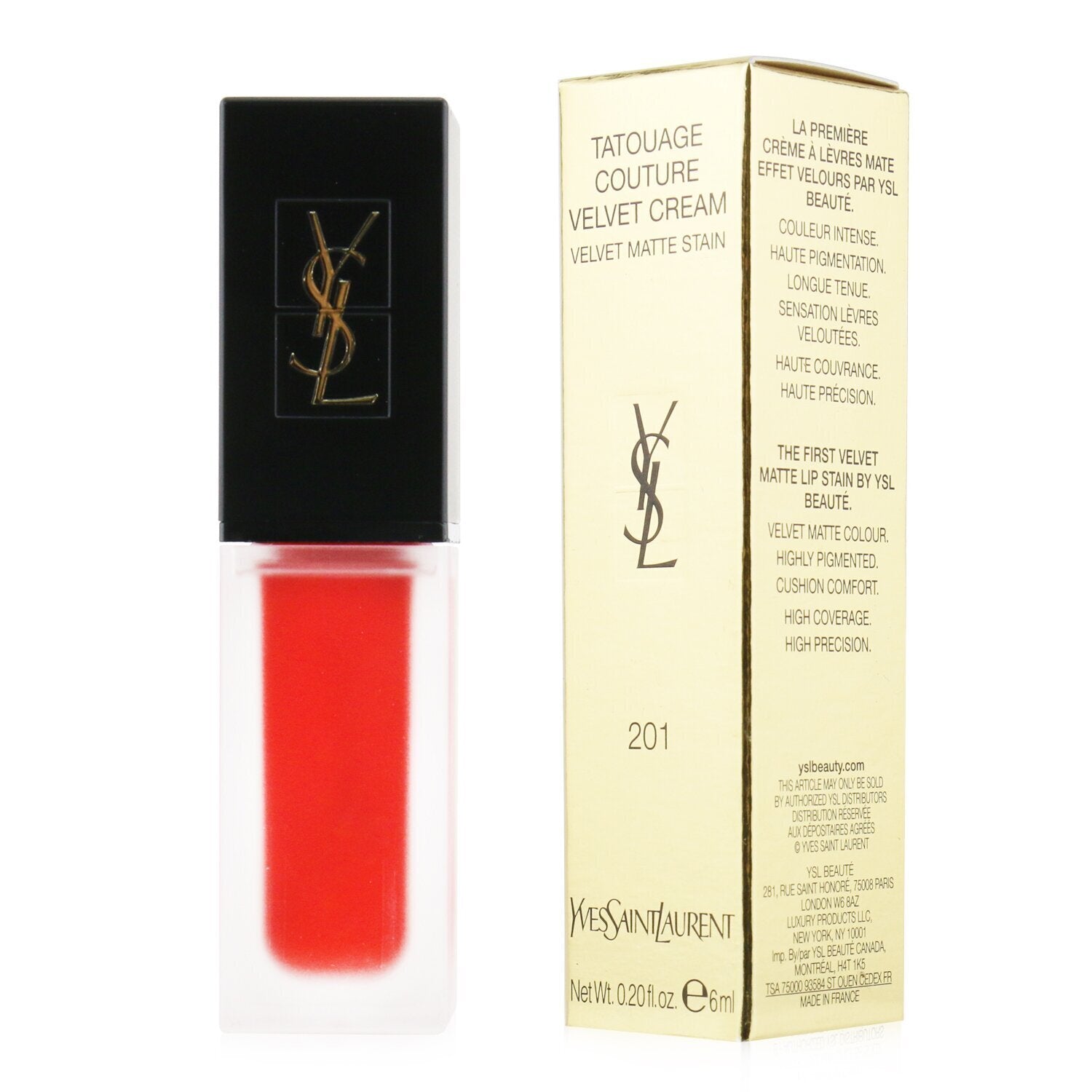 Yves Saint Laurent Tatouage Couture Velvet Cream Velvet Matte Stain - # 201 Roug