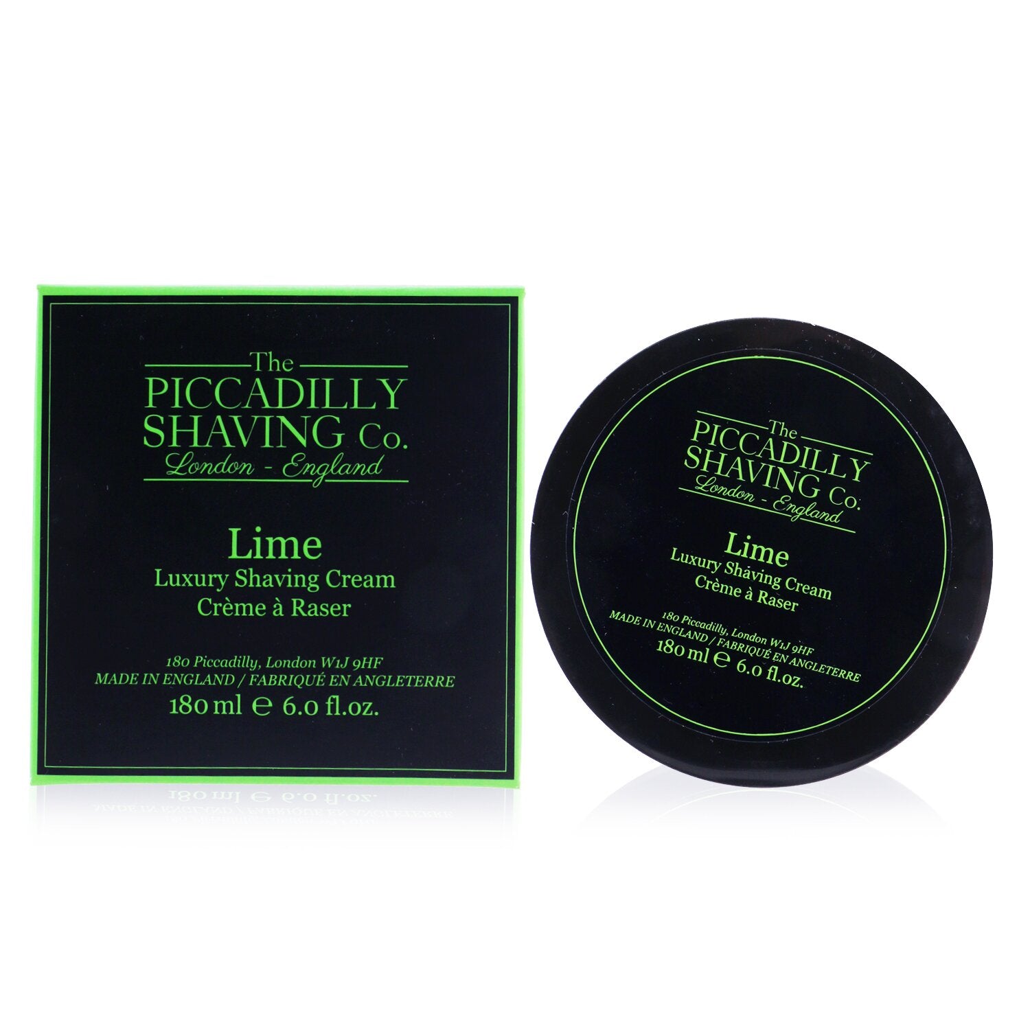 The Piccadilly Shaving Co. Lime Luxury Shaving Cream 180g/6oz