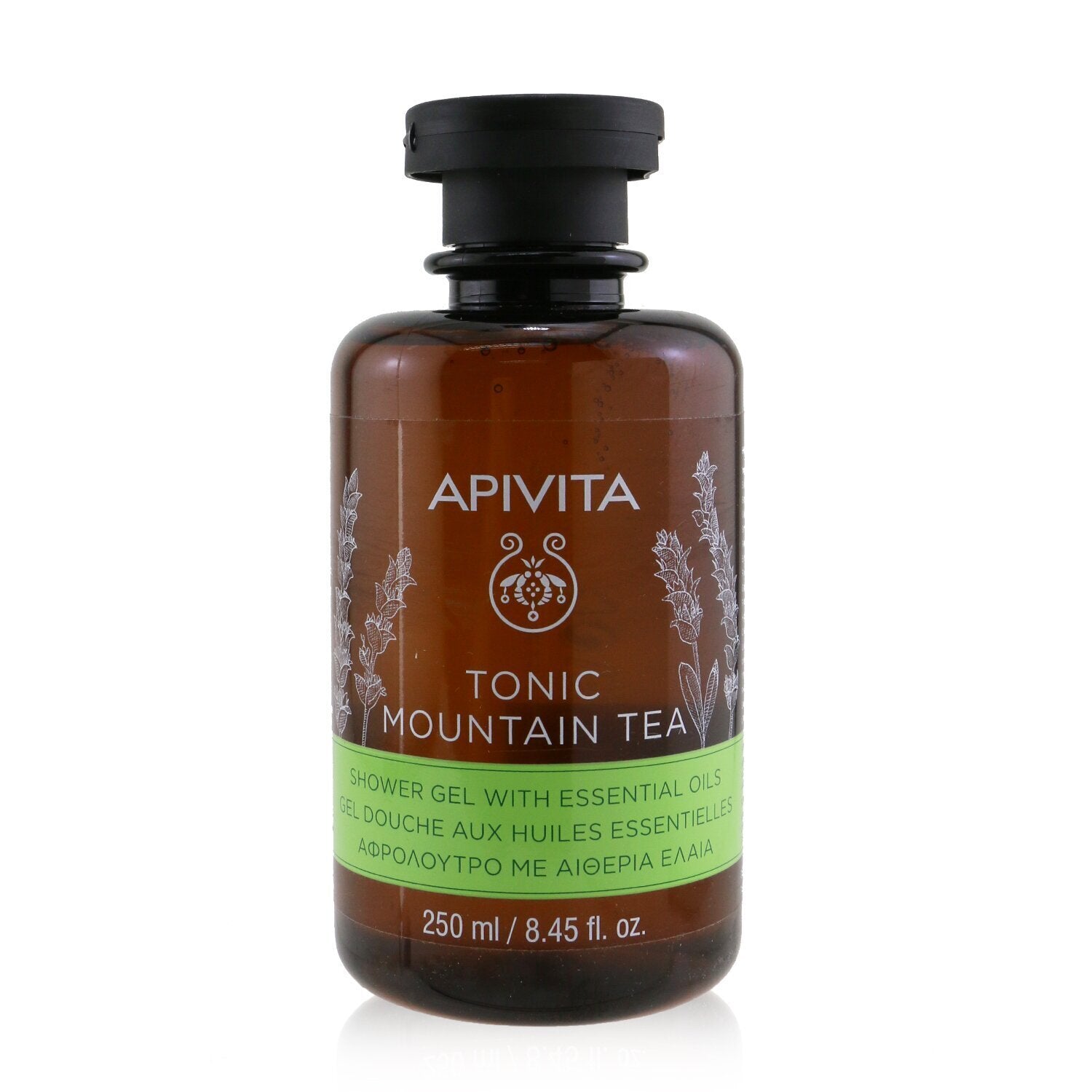 Apivita Tonic Mountain Tea Shower Gel With Essential Oils 250ml/8.45oz