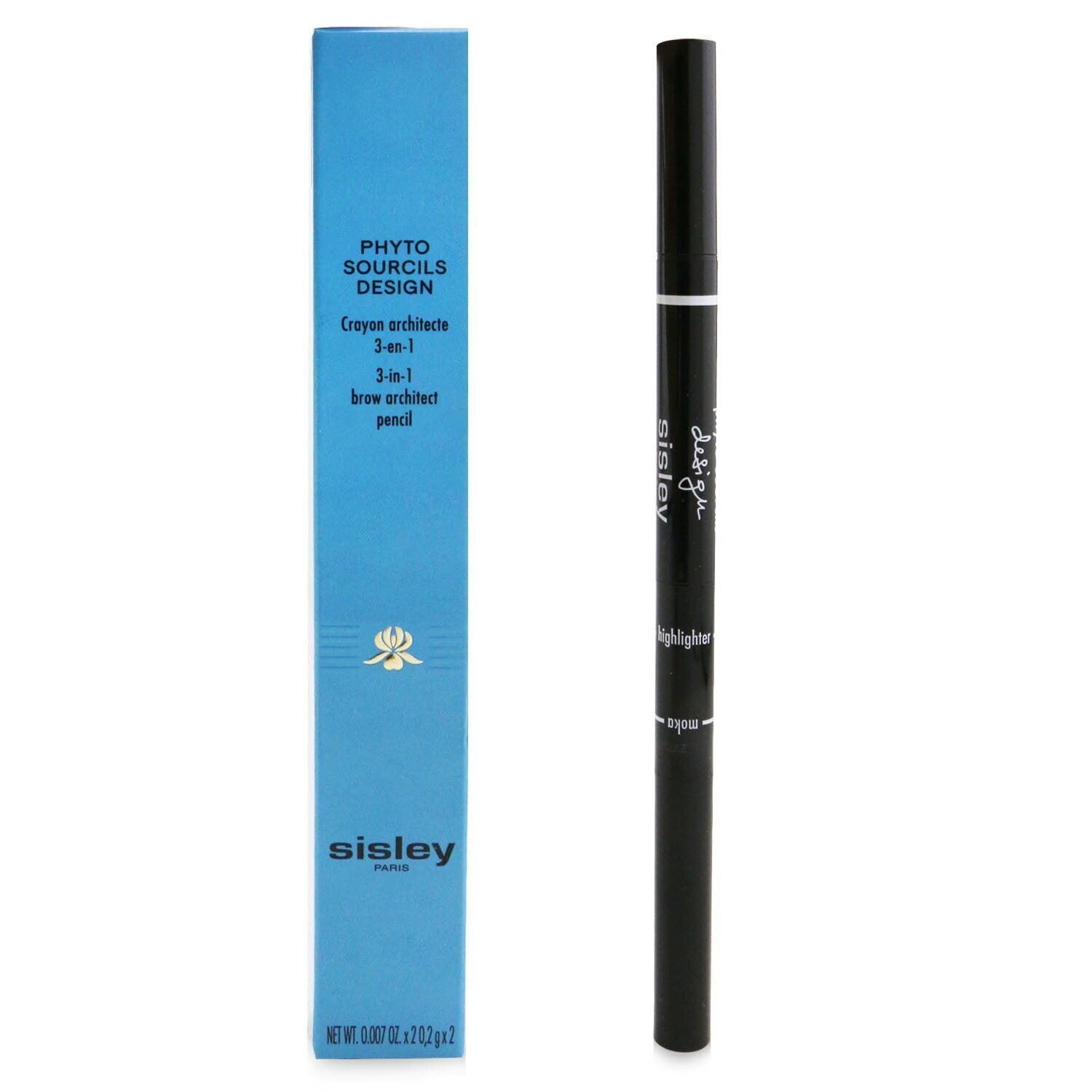 Sisley Phyto Sourcils Design 3 In 1 Brow Architect Pencil - # 4 Moka  2x 0.2g/0.