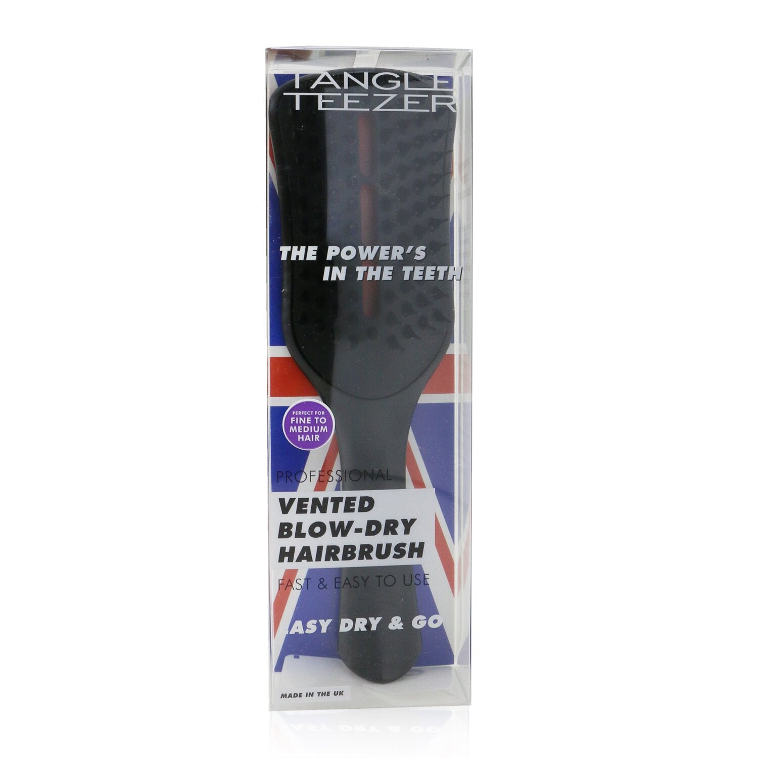 Tangle Teezer Easy Dry &amp; Go Vented Blow-Dry Hair Brush - # Jet Black 1pc