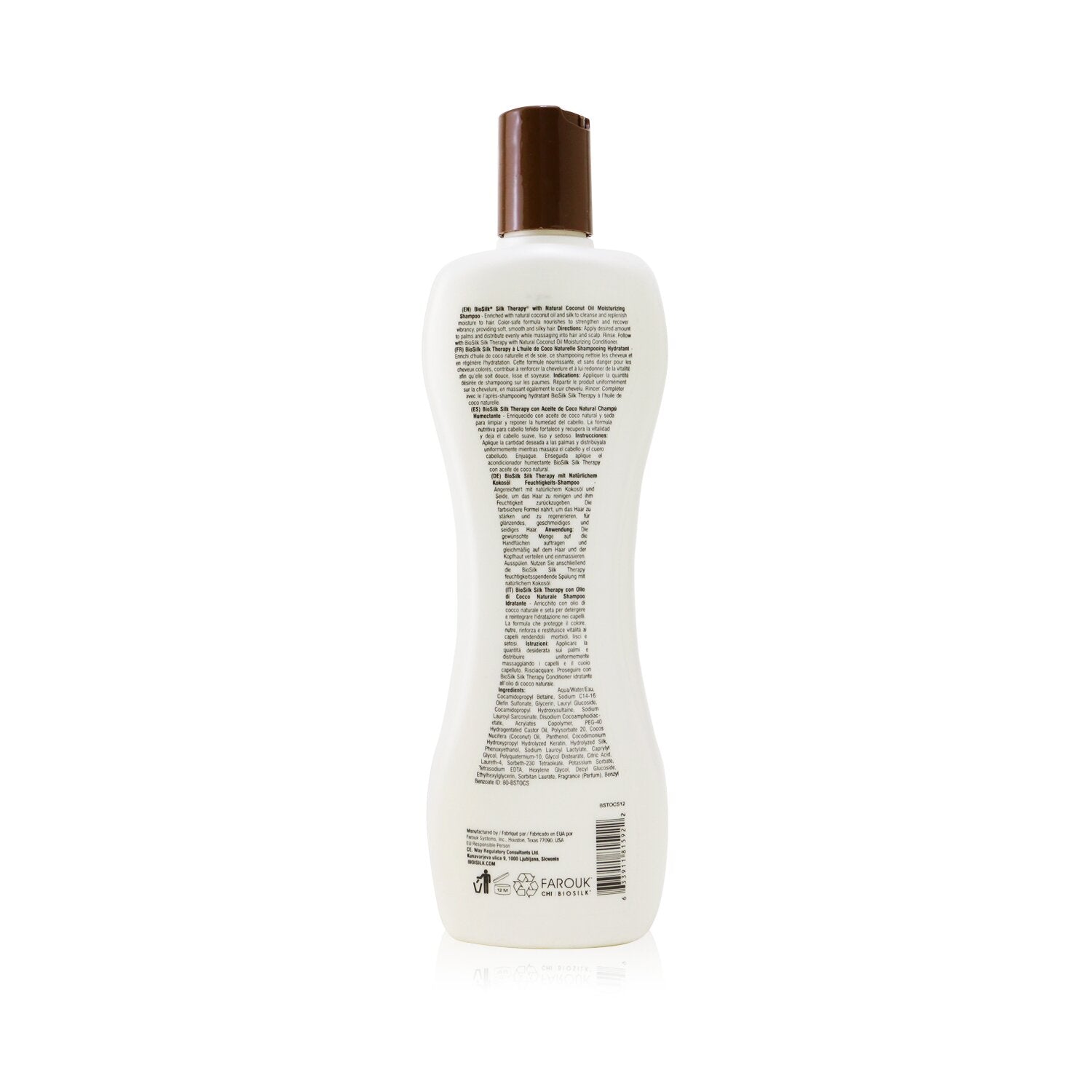 BioSilk Silk Therapy with Coconut Oil Moisturizing Shampoo 355ml/12oz