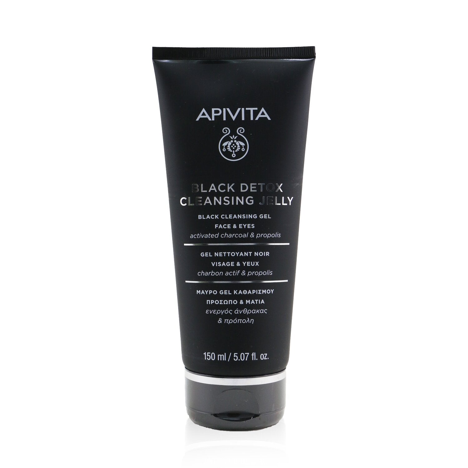Apivita Black Detox Cleansing Jelly For Face &amp; Eyes  150ml/5.07oz