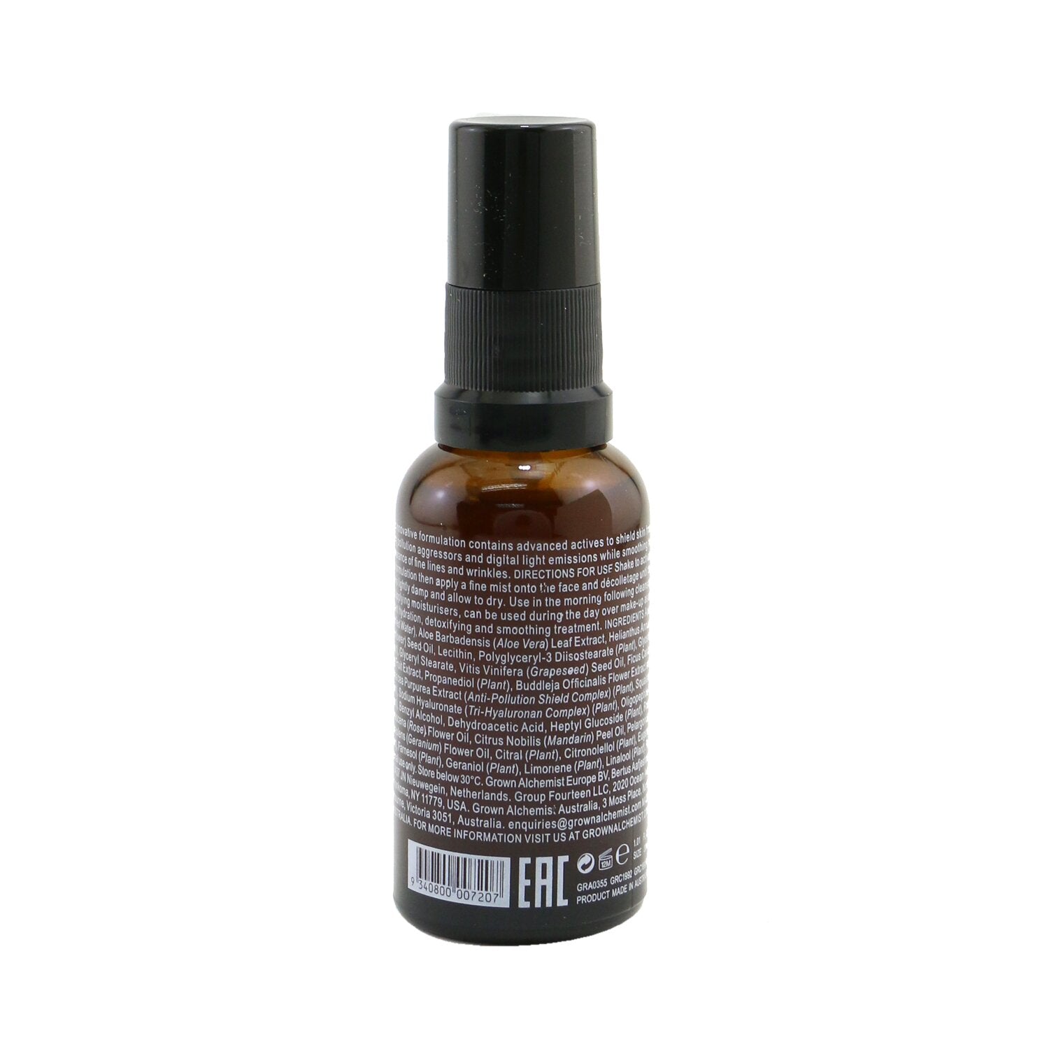 Grown Alchemist Anti-Pollution Mist - Anti-Pollution Shield Complex, Phyto-Pepti