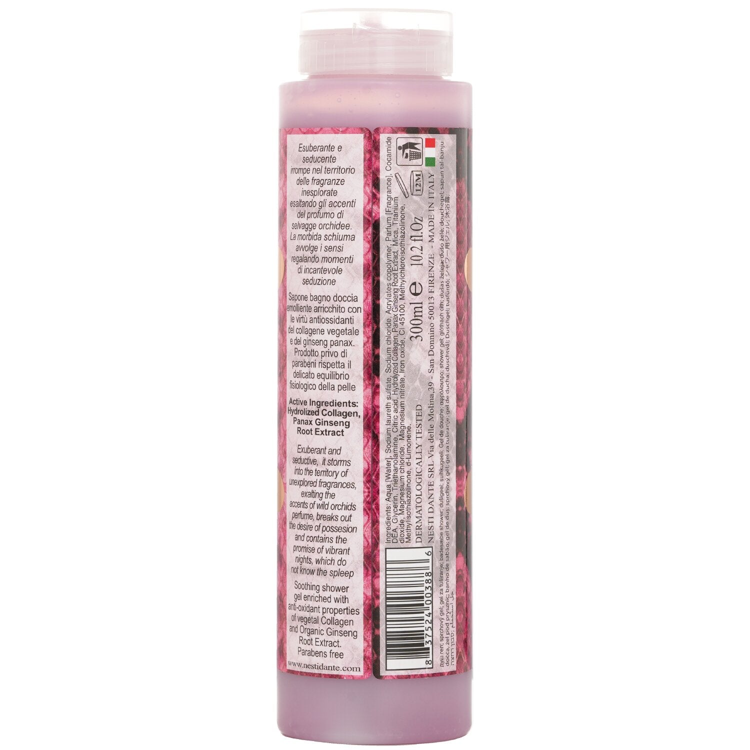 Nesti Dante Chic Animalier Shower Gel - Wild Orchid, Red Tea Leaves & Tiare 300m