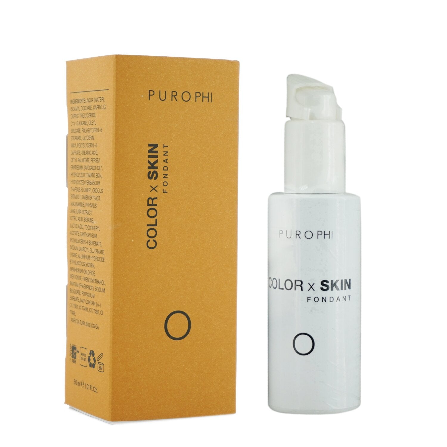 PUROPHI Color x Skin Fondant Foundation - # O (Dark) 30ml/1.01oz