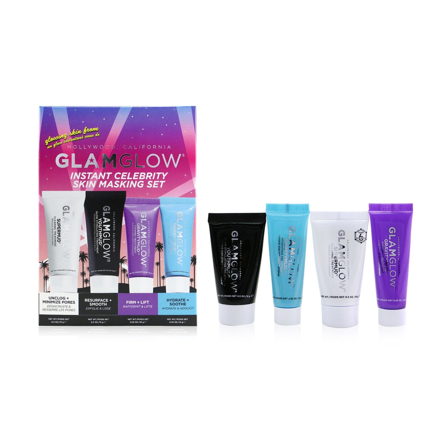 Glamglow Instant Celebrity Skin Masking Set: 1x Supermud Clearing Treatment - 15