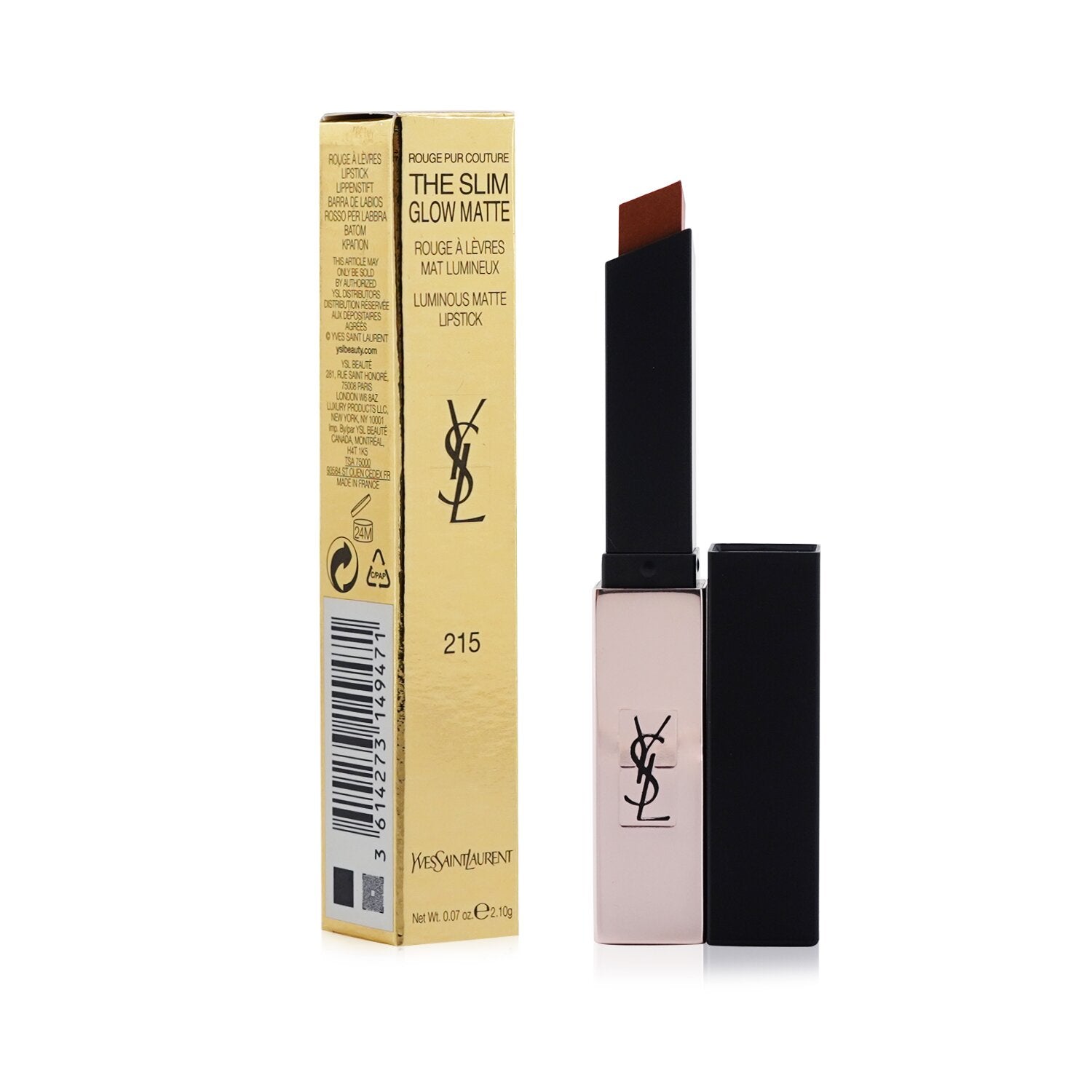 Yves Saint Laurent Rouge Pur Couture The Slim Glow Matte - # 215 Undisclosed Cam