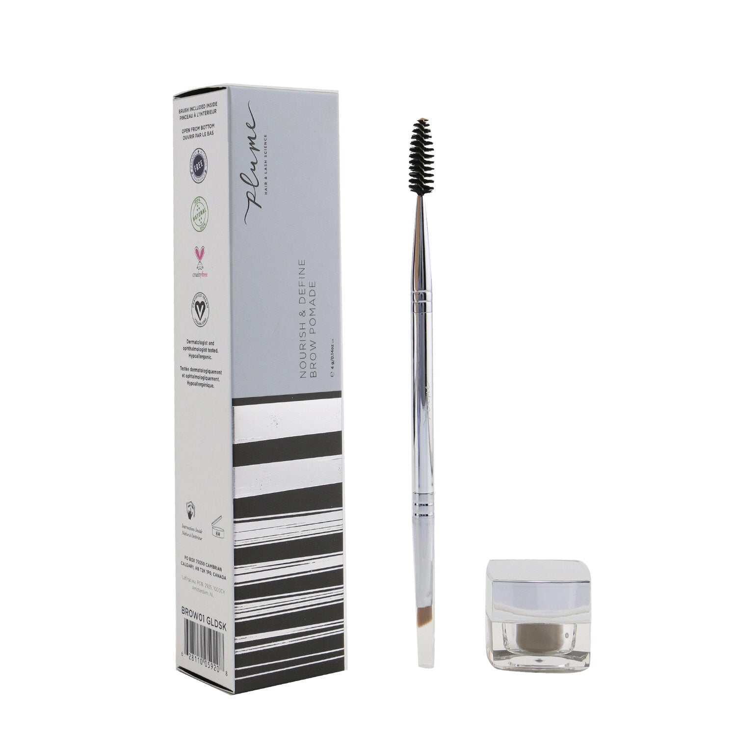 Plume Science Nourish & Define Brow Pomade (With Dual Ended Brush) - # Golden Si