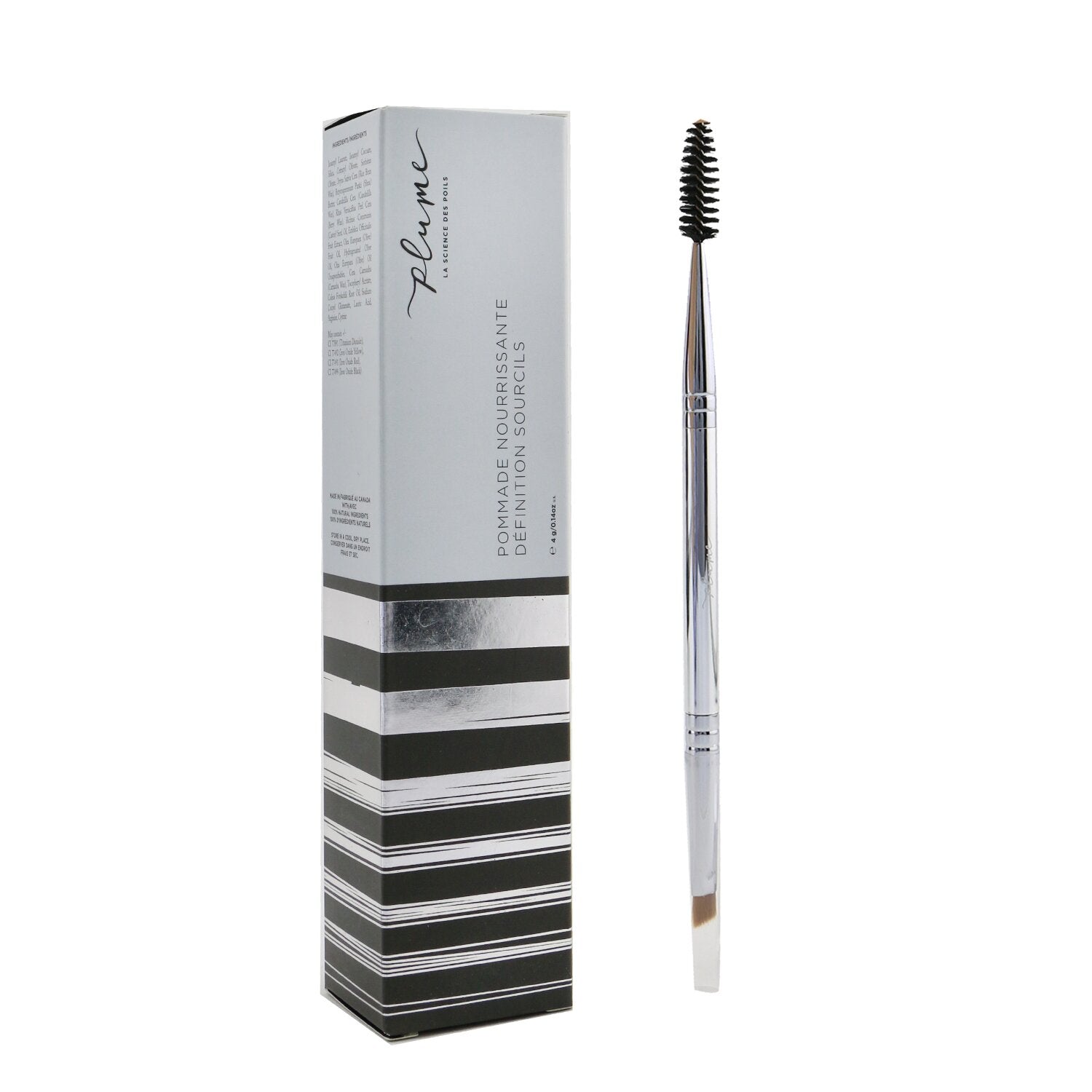 Plume Science Nourish & Define Brow Pomade (With Dual Ended Brush) - # Chestnut