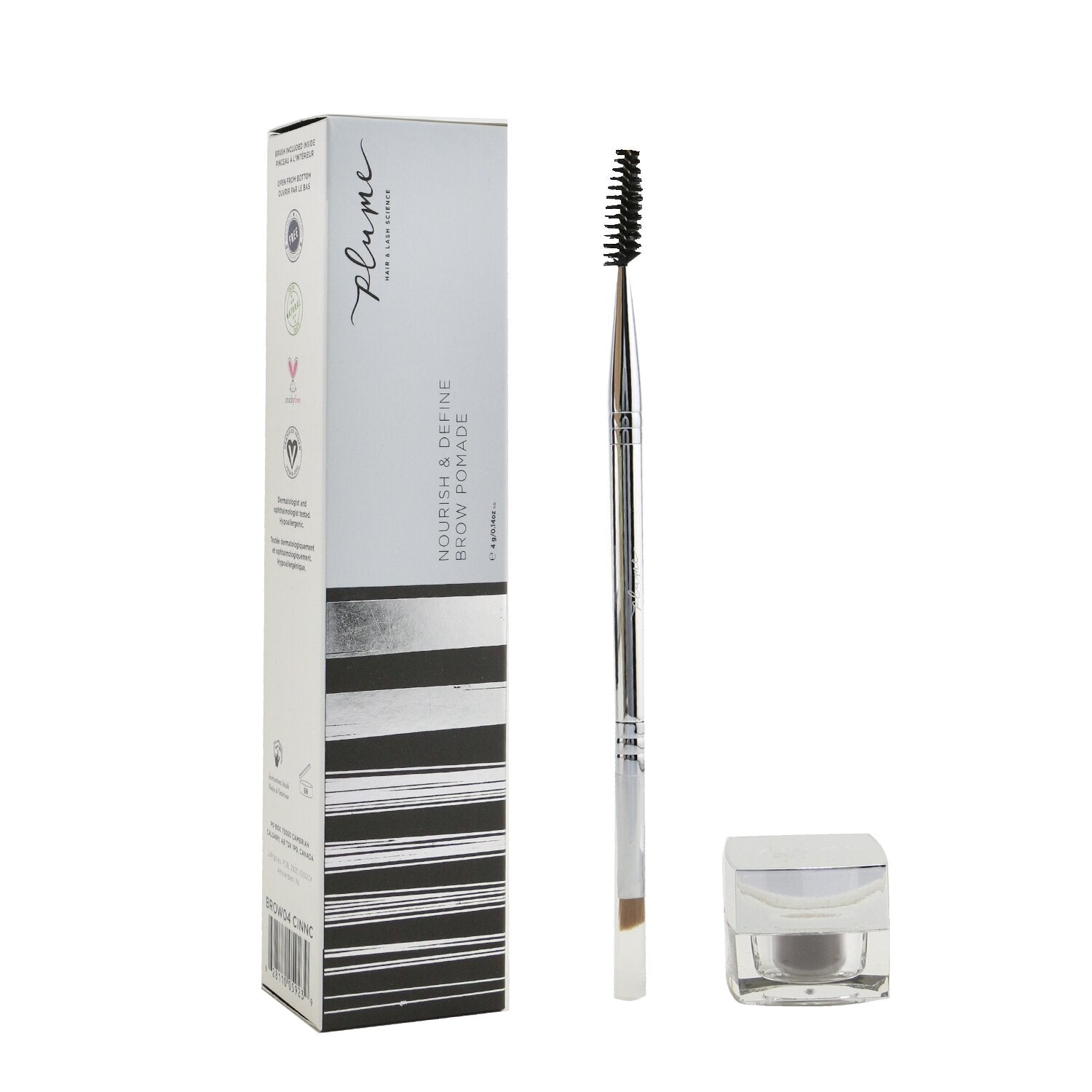 Plume Science Nourish & Define Brow Pomade (With Dual Ended Brush) - # Cinnamon