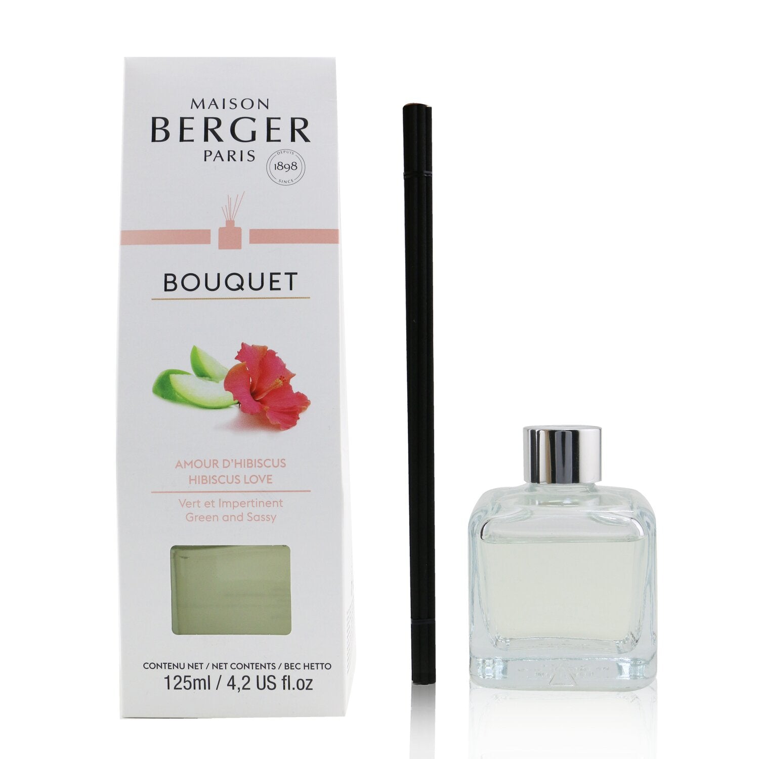 Lampe Berger (Maison Berger Paris) Cube Scented Bouquet - Hibiscus Love 125ml/4.