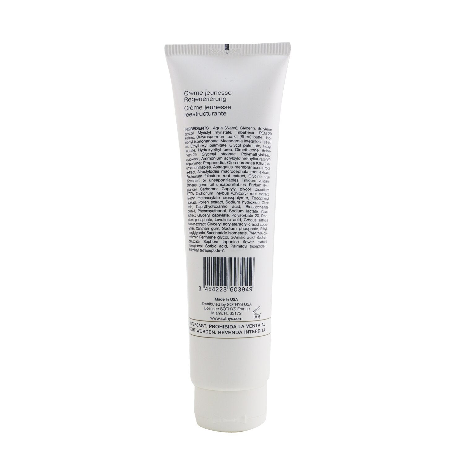 Sothys Restructuring Youth Cream (Salon Size)  150ml/5.07oz