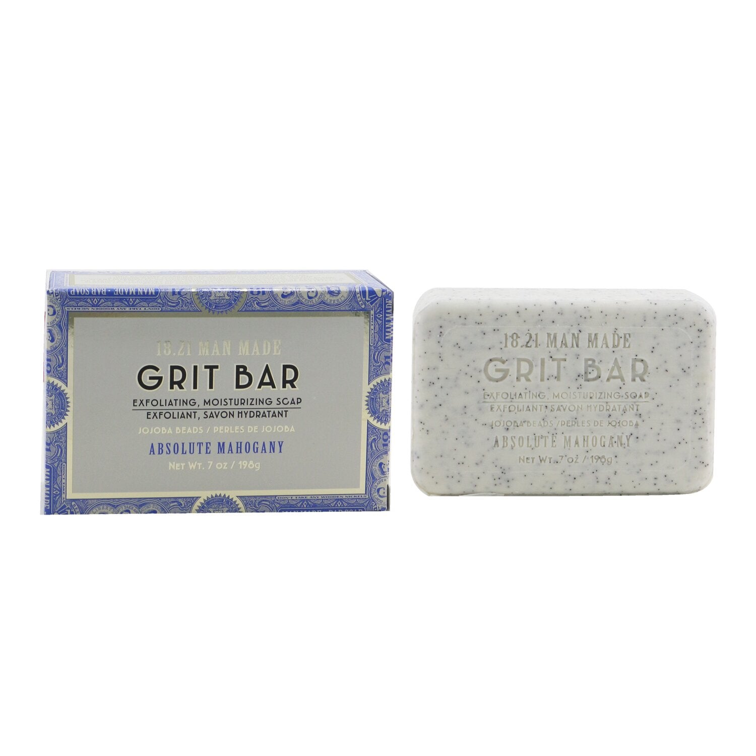 18.21 Man Made Grit Bar - Exfoliating, Moisturizing Soap - # Absolute Mahogany 1