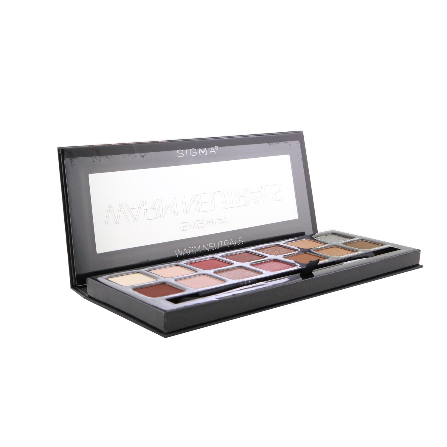 Sigma Beauty Warm Neutrals Eyeshadow Palette (14x Eyeshadow + 1x Dual Ended Brus