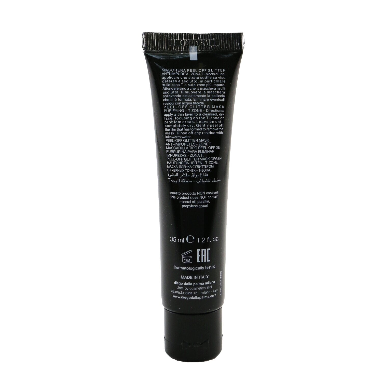 Diego Dalla Palma Milano Black Secret T Zone Peel-Off Glitter Mask 35ml/1.2oz