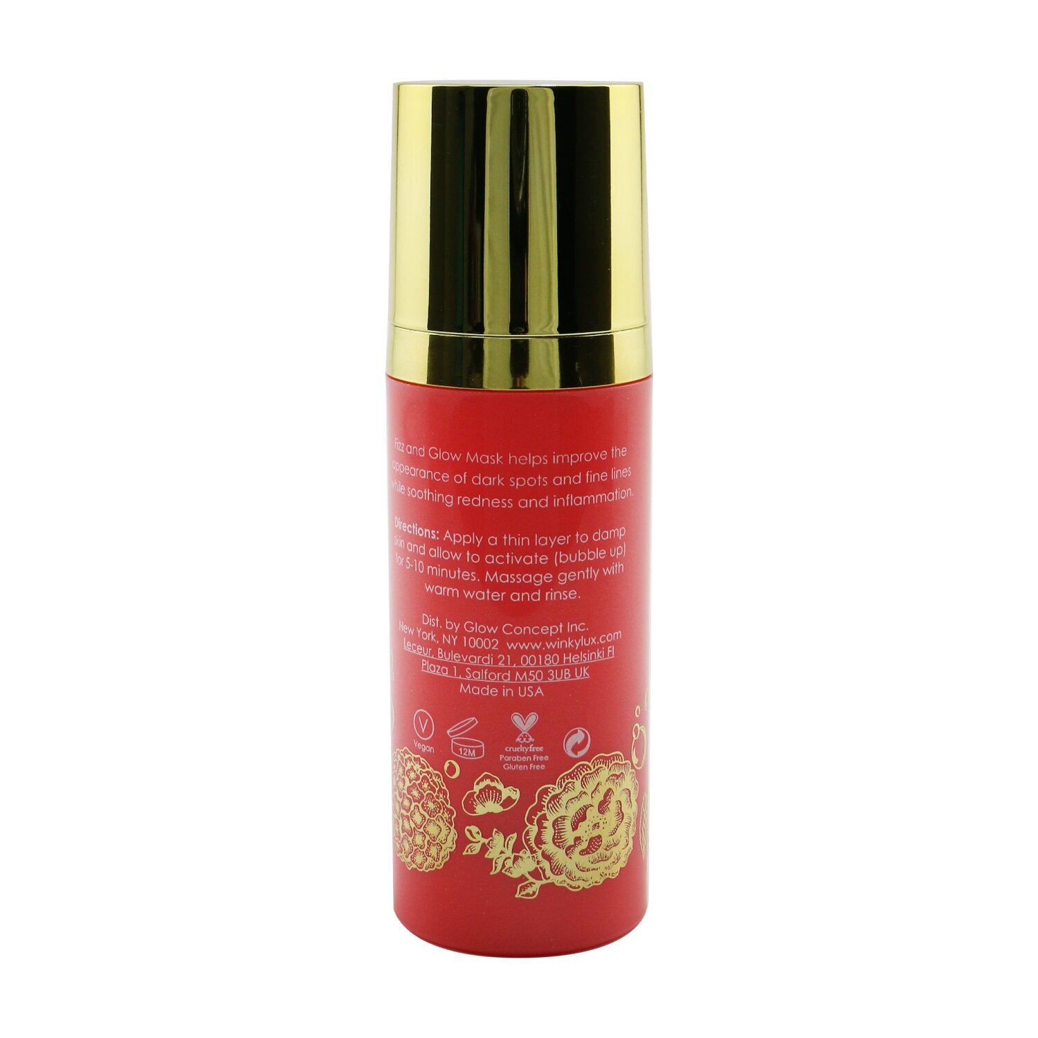 Winky Lux Fizz & Glow Resveratrol Oxygenating Mask 45ml/1.52oz