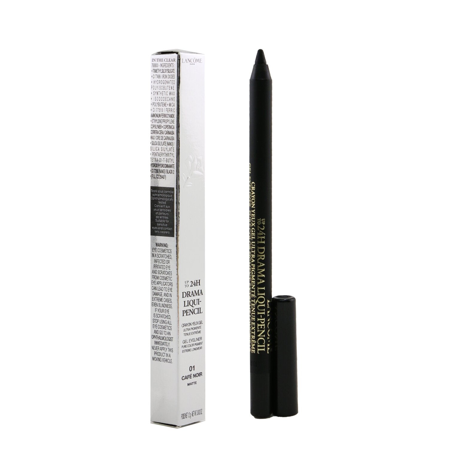Lancome Drama Liqui Pencil Waterproof Gel Eyeliner - # 01 Cafe Noir 1.2g/0.042oz