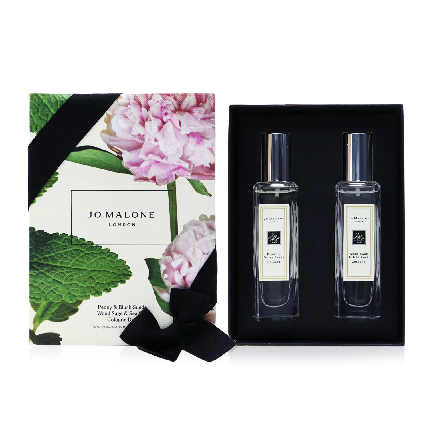Jo Malone Peony & Blush Suede And Wood Sage & Sea Salt Cologne Duo Set 2x30ml/1o