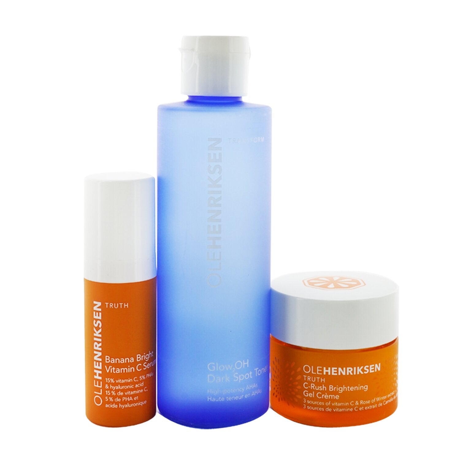 Ole Henriksen 3 Mega Wonders Set: Banana Bright Vitamin C Serum 15ml + Glow2OH D