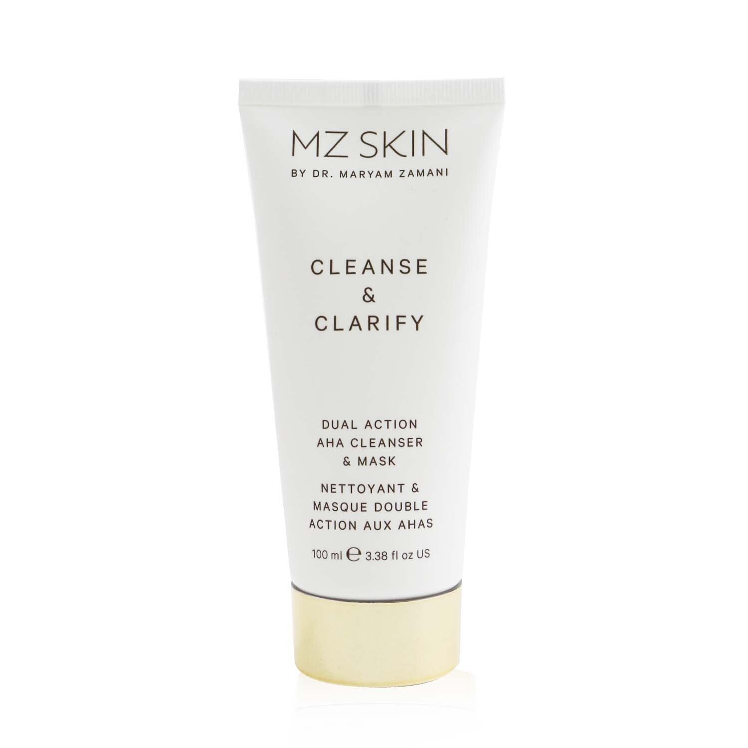 MZ Skin Cleanse & Clarify Dual Action AHA Cleanser & Mask 100ml/3.38oz