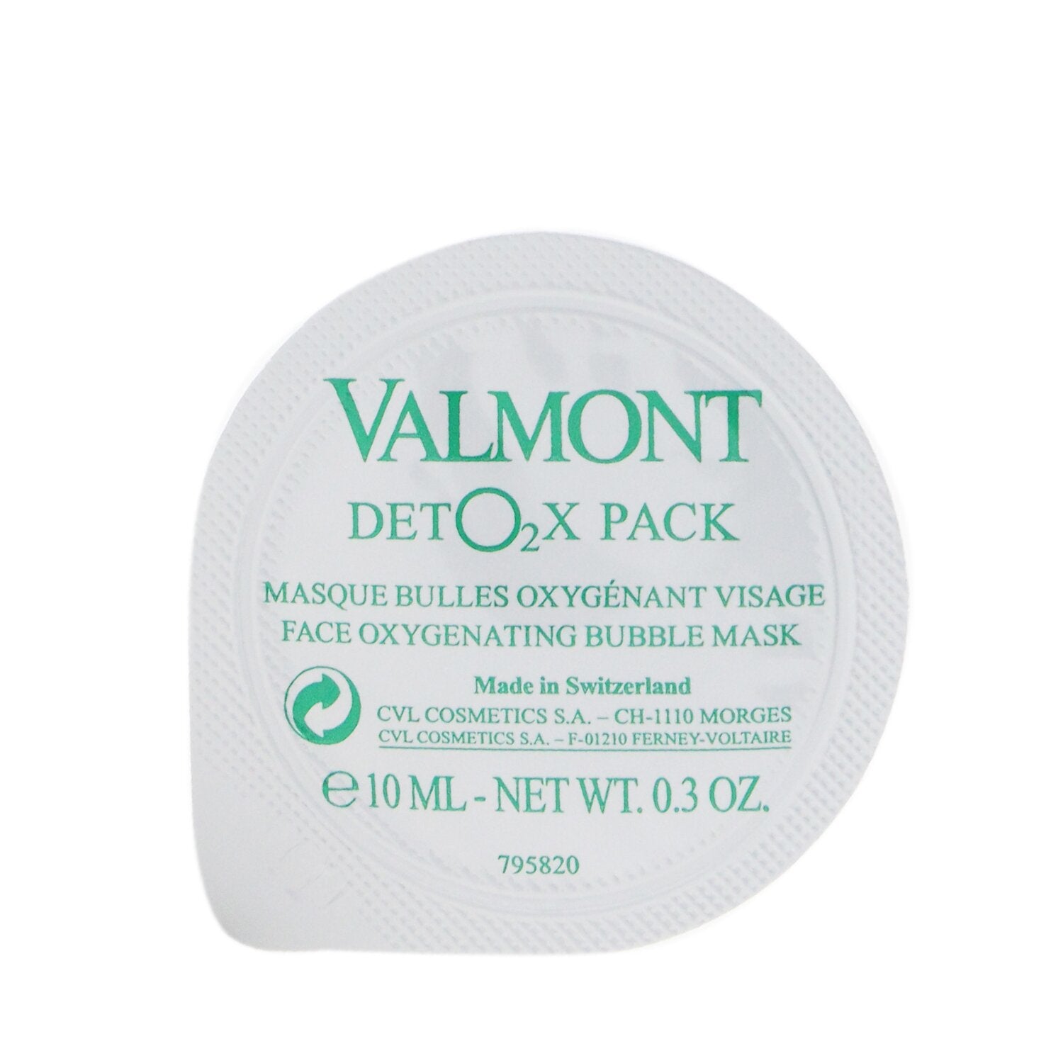 Valmont Deto2x Pack - Oxygenating Bubble Mask 6x10ml/0.3oz