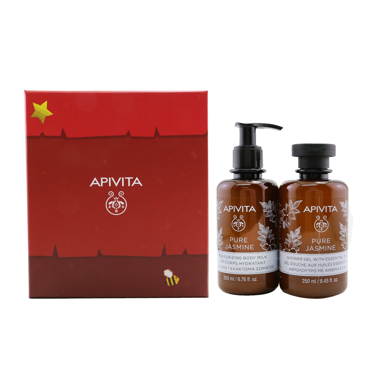 Apivita Relaxing Treats Euphoria & Softness Set: Pure Jasmine Shower Gel 250ml+