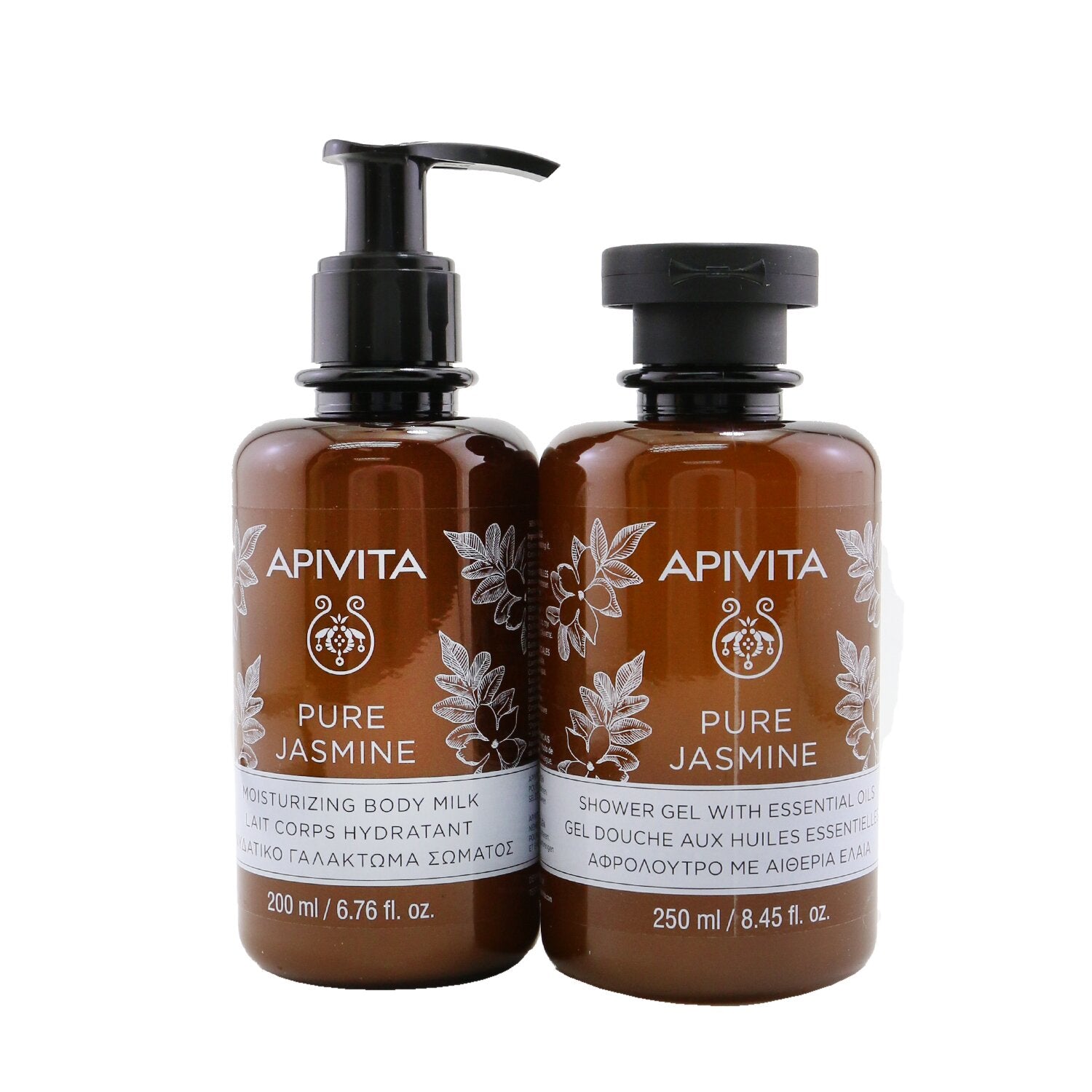 Apivita Relaxing Treats Euphoria & Softness Set: Pure Jasmine Shower Gel 250ml+