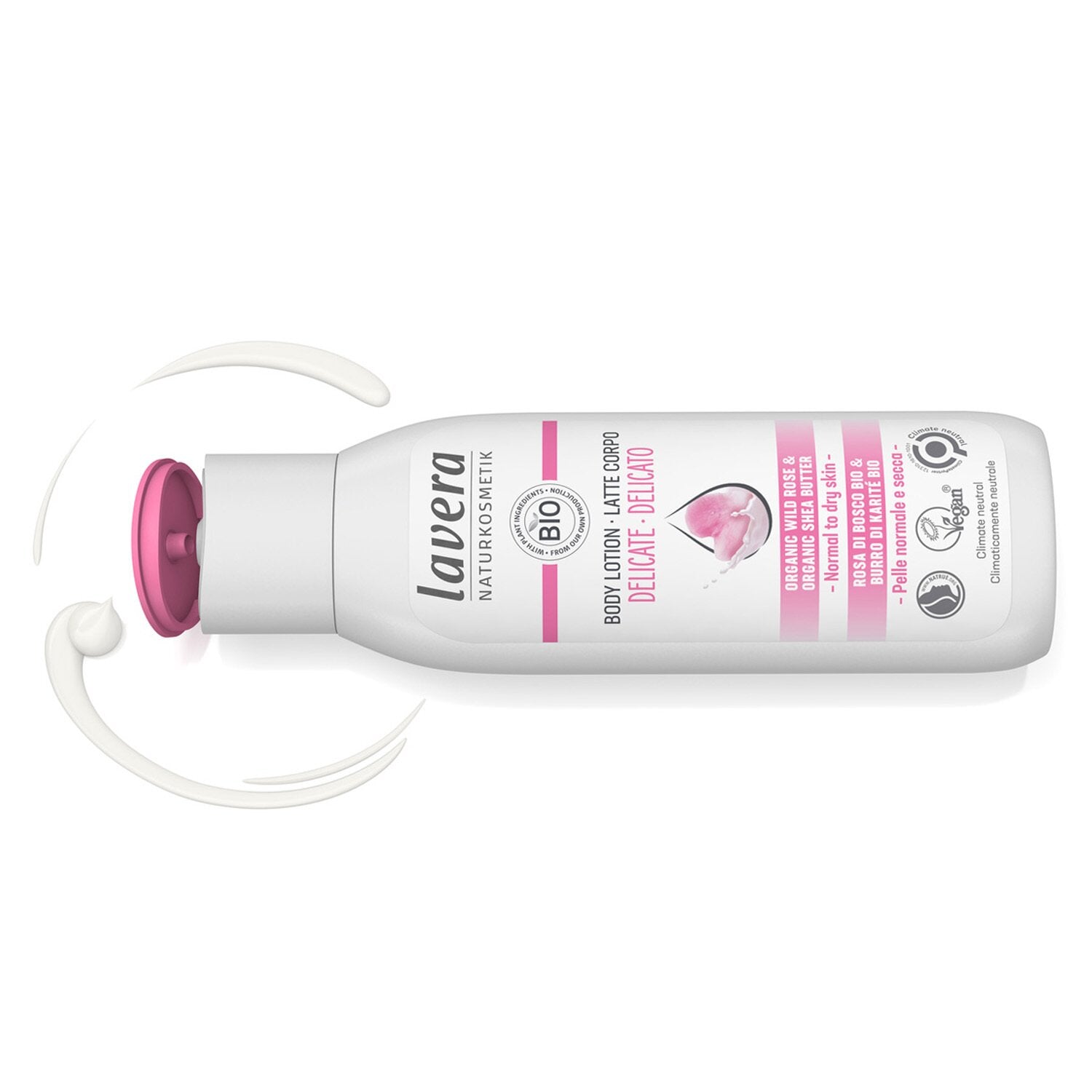 Lavera Body Lotion (Delicate) - With Organic Wild Rose & Organic Shea Butter - F