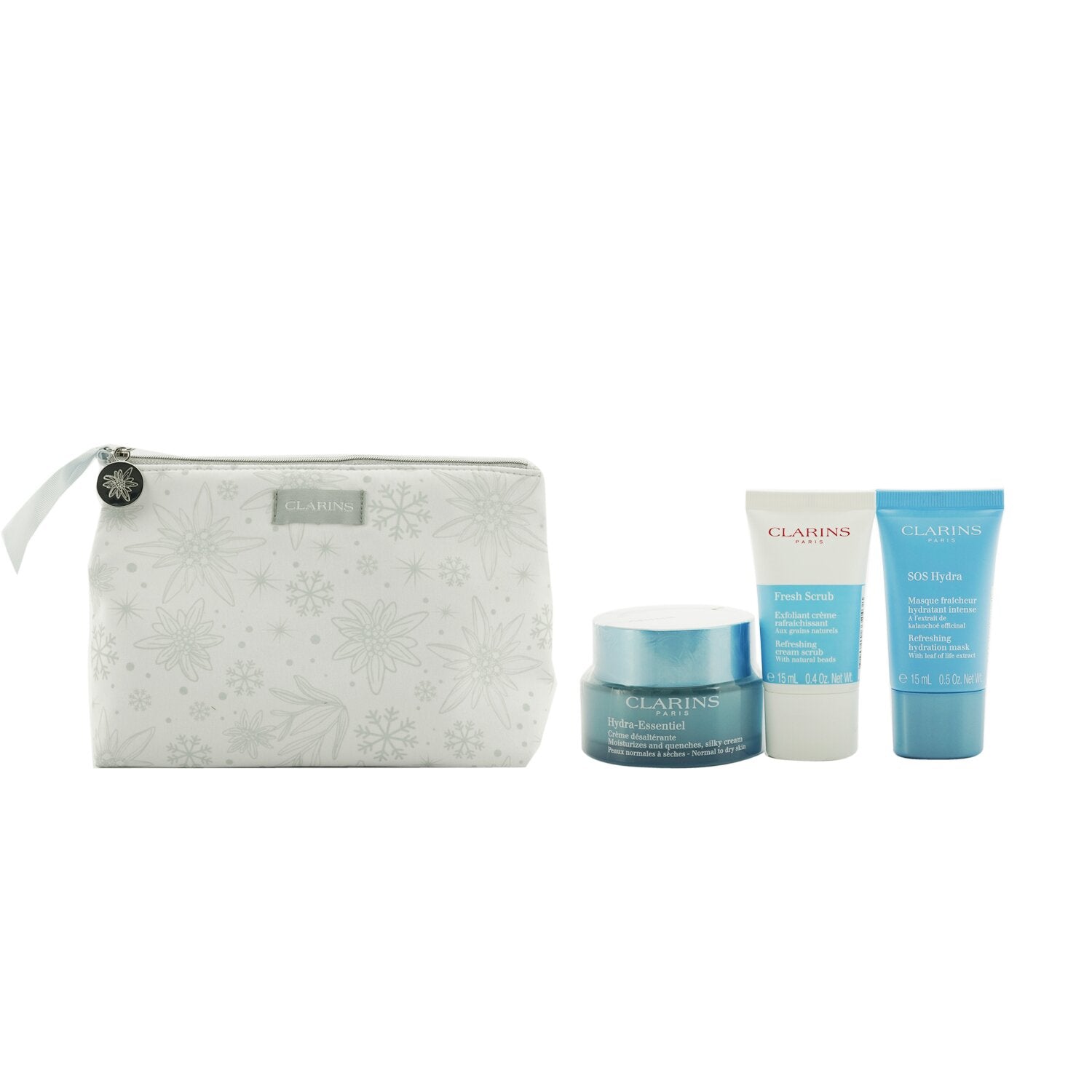 Clarins Hydration Collection: Hydra-Essentiel Silky Cream 50ml+ Fresh Scrub 15ml