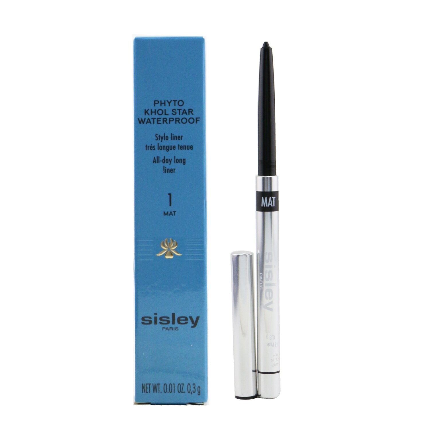 Sisley Phyto Khol Star Waterproof Stylo Liner - #1 Matte Onyx 0.3g/0.01oz