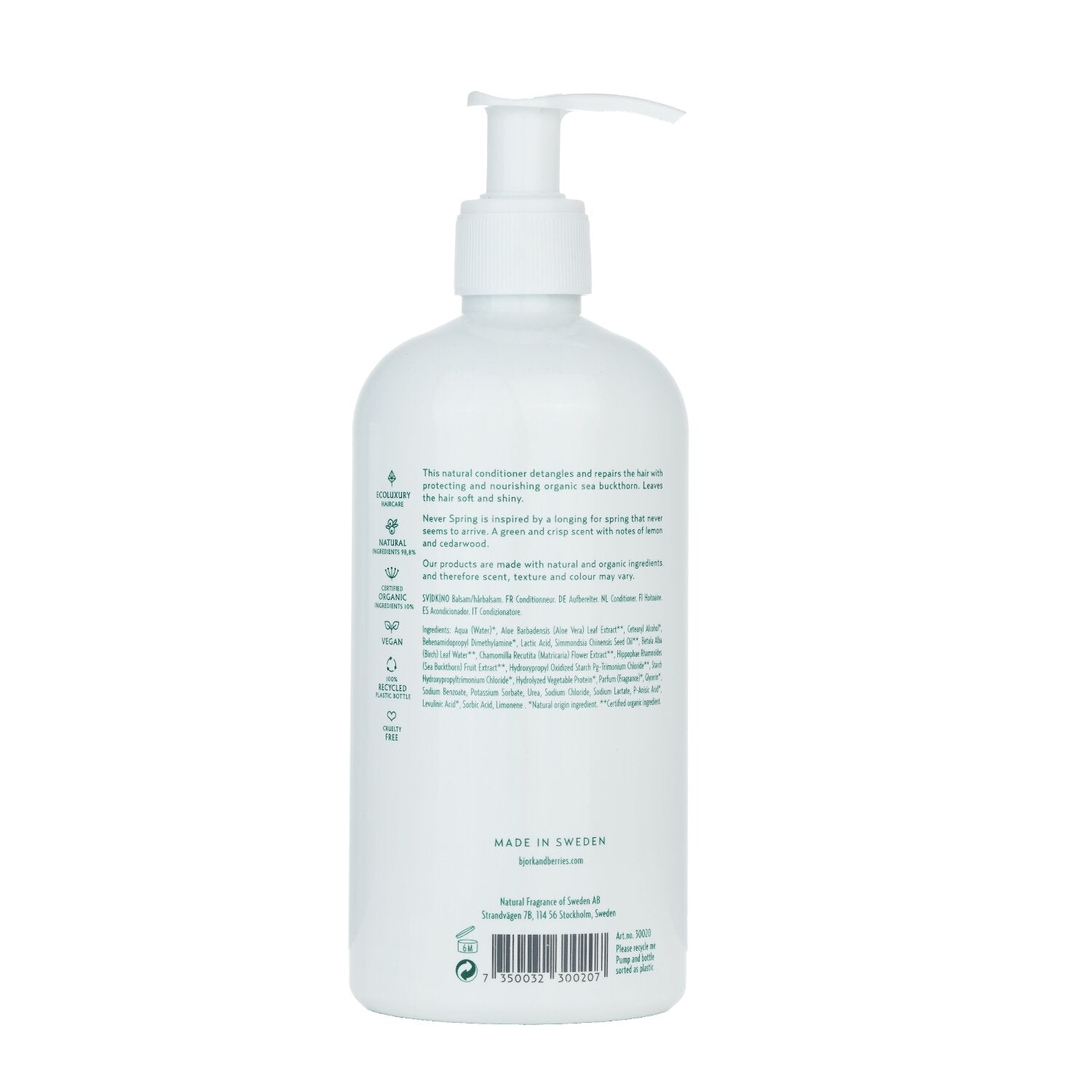 Bjork &amp; Berries Never Spring Conditioner 400ml/13.5oz